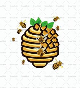 Bienenstock und Bienen